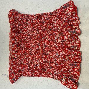 Flowery tube top Romwe size L